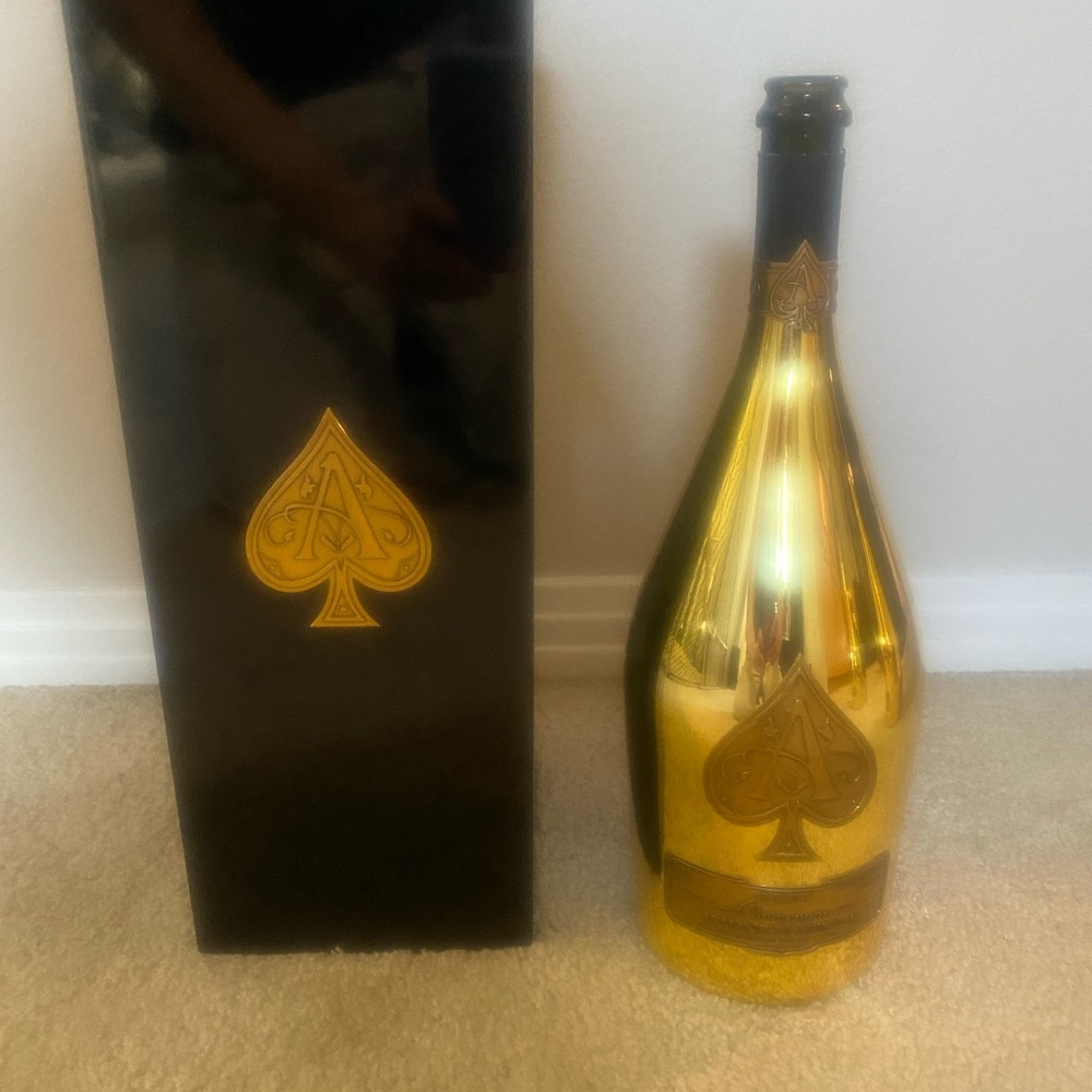 Magnum 1.5L Ace of Spades Gold Empty Bottle with case and sleeve